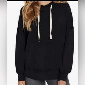 Buffalo David Bitton XL Women’s Black Hoodie Pullover